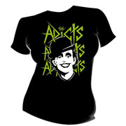 THE ADICTS Green Monkey GIRL T-shirt